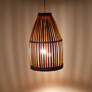 Bambuslampe cage - home on earth