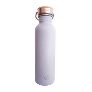 Trinkflasche 750 ml für kalte Getränke aus Edelstahl GOATY - grau - dressgoat