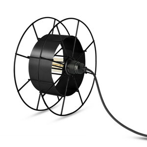 Stehleuchte Spool upcycling Basic schwarz - Tolhuijs Design