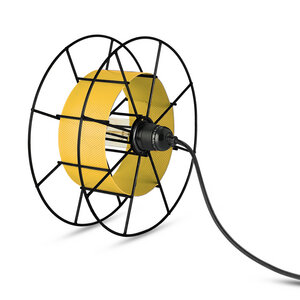 Stehleuchte Spool upcycling Basic schwarz - Tolhuijs Design
