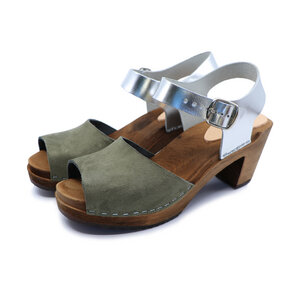 CLEO - Holz Clogs - high mid heel - me&myClogs