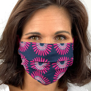 Stoffmaske, Gesichtsmaske, Mund-Nasen-Maske Biobaumwolle - AnRa Mode