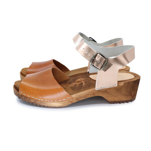 MILA - schwedische Holz Clogs Sandale von me&myclogs - low heel - me&myClogs
