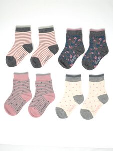 4er Set Socken - Rose Kids Sock Box - Thought