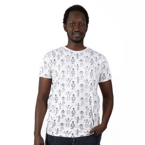 Gemustertes Herren T-Shirt aus Bio-Baumwolle "Dansi"  - Kipepeo-Clothing