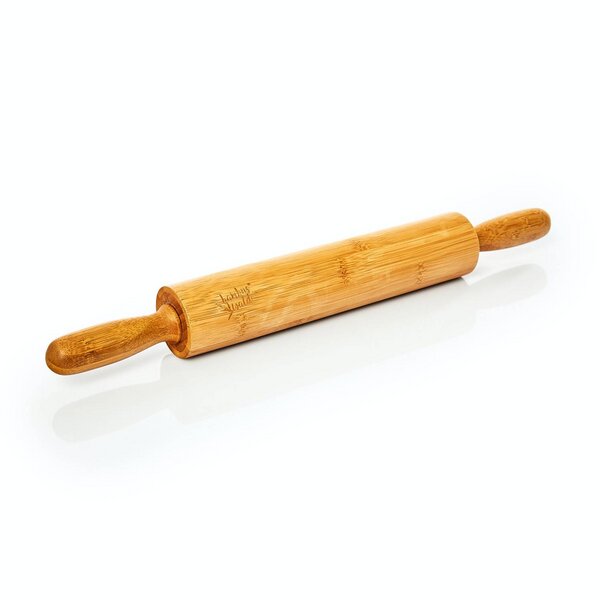 Teigroller Backrolle Backzubeh/ör Holzteigroller Nudelrolle Pizzarolle bambuswald/© /ökoligsches Nudelholz aus 100/% nachhaltigem Bambus