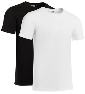 Doppelpack / Basic T-Shirt / 100% Baumwolle (Bio) / Rundhals Ausschnitt - COREBASE