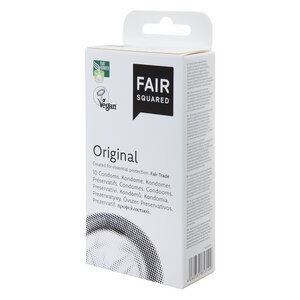 Fair Squared Kondome Original - 10 Stück aus Naturkautschuklatex - Fair Squared