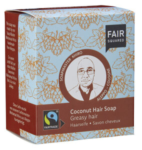 FAIR SQUARED Coconut Hair Soap Greasy  -  2x80gr. - Fair Squared