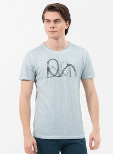 Garment Dyed T-Shirt aus Bio-Baumwolle mit Print - ORGANICATION