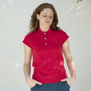 Recyceltes Poloshirt für Frauen aus Baumwolle - Rita - Rifò - Circular Fashion Made in Italy