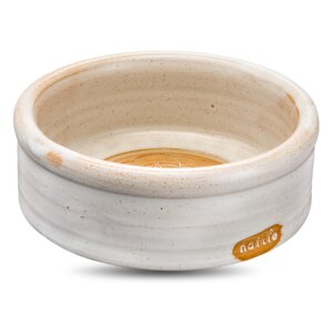 Keramiknapf Mandala sand weiß für Hunde & Katzen - naftie