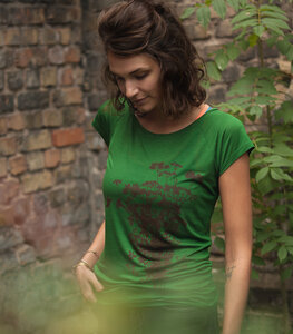 Pflanzen Kolibri V2 - Fair gehandeltes Tencel Frauen T-Shirt - päfjes