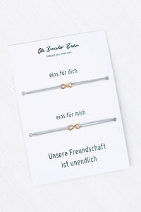2er-Set: Freundschaftsarmband »Infinity« - Oh Bracelet Berlin