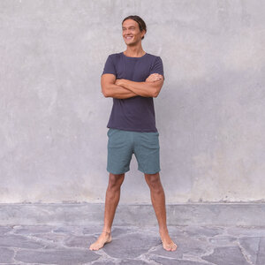 ROCKY UNI - Männer - körpernahes T-Shirt für Yoga aus Biobaumwolle - Jaya