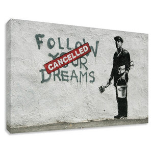 Banksy Bild Dream Cancelled Wandbilder Wohnzimmer - Kunstbruder