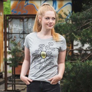 T-Shirt Print Fuck - Ladies Low Carbon Organic Cotton T‑Shirt - Nikkifaktur