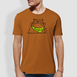 Herren T-Shirt, "Breakfast", Roasted Orange - little kiwi