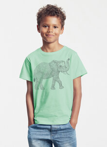 Bio-Kinder T-Shirt "Babyelefant" - Peaces.bio - handbedruckte Biomode