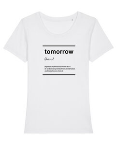 Damen T-Shirt aus Bio-Baumwolle "Tomorrow" - University of Soul