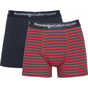 Boxershorts 2er Pack - MAPLE striped - KnowledgeCotton Apparel