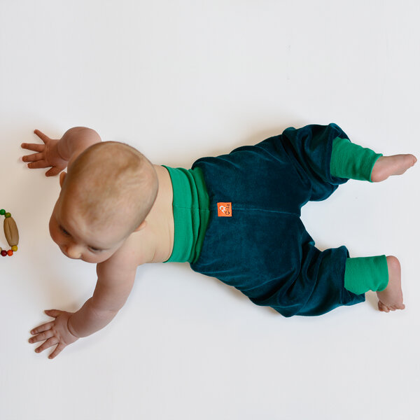 Nickihose Für Babys Petrol/smaragdgrün