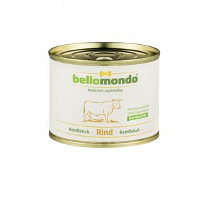 Bio-Rind Reinfleisch Dose (Feuchtfutter für Hunde) - bellomondo