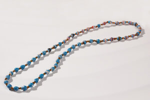 Filigrane Halskette aus Papierperlen "LA PETITE MALAIKA" - PEARLS OF AFRICA