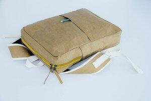 Kraft Paper : Rucksack aus nachhaltigem Kraft Papier. Lederoptik. - BY COPALA