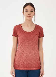 Garment Dyed T-Shirt aus Bio-Baumwolle mit Stickerei - ORGANICATION