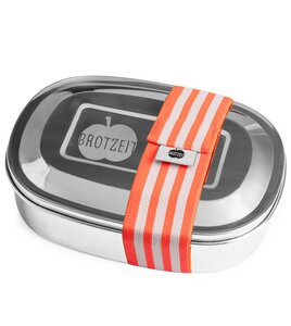 Edelstahl Lunchbox Magic, mit herausnehmbarem Trennsteg - Brotzeit