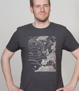 Shirt Men Melange Black "Weather" - SILBERFISCHER