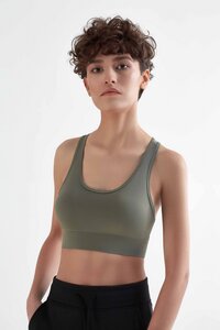 Damen Bustier aus recyceltem Polyester Yoga Sport BH T1200 - True North