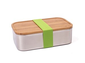 Lunchbox Premium "Junglepicknick" | Edelstahl | Bambus - tindobo
