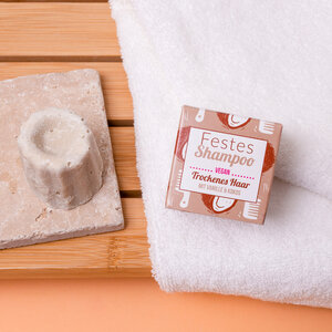 Festes Shampoo für trockenes Haar // Vanille-Kokos - Lamazuna