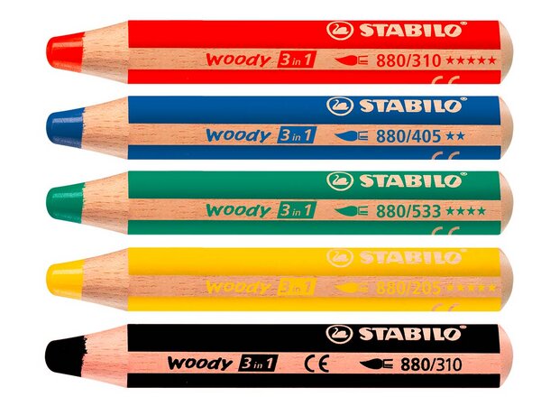 Stabilo - STABILO Multitalent-Stift woody 3 in 1 farbsortierter Pack