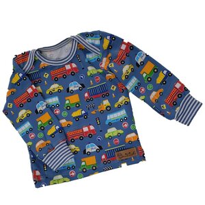 Babyshirt aus Biojersey Autos - Omilich
