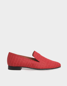 Crocodile Vegan Rouge - Rote Slipper aus recycelten Materialien - Momoc shoes