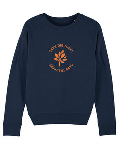 Damen Sweatshirt aus Bio-Baumwolle "Save the Trees" - University of Soul