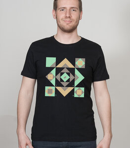 Shirt Men Black "Squared" - SILBERFISCHER