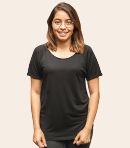 Basic - Fair gehandeltes Rolled Sleeve Frauen T-Shirt - Modal - päfjes
