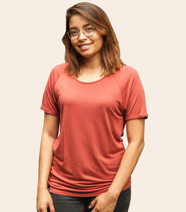 Basic - Fair gehandeltes Rolled Sleeve Frauen T-Shirt - Modal - päfjes