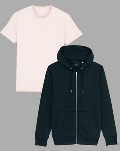 Kombi Set aus Hoodie Jacke und Basic T-Shirt - YTWOO