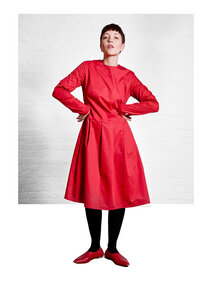 Dress Eve, Red - Damenkleid aus Bio-Baumwolle - Sophia Schneider-Esleben