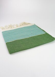 Handgewebtes Tuch aus Indien 50X175cm - Green Size