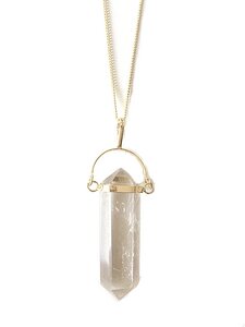 Bergkristall Halskette in Pendelform von Crystal and Sage - Crystal and Sage