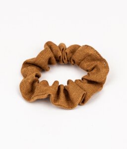 Haargummi - Scrunchie aus Leinen in vielen Farben - obumi