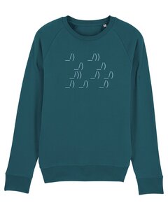 Herren Sweatshirt aus Bio-Baumwolle "ASCII Segler" - University of Soul