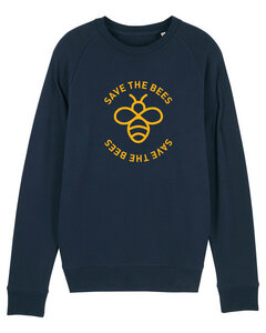 Herren Sweatshirt aus Bio-Baumwolle "Save the Bees" - University of Soul