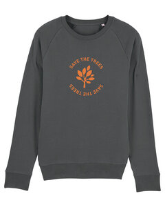 Herren Sweatshirt aus Bio-Baumwolle "Save the Trees" - University of Soul